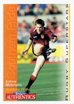 1995 Card Crazy Authentics Rugby Union NPC Superstars #67 Andrew Mehrtens Front